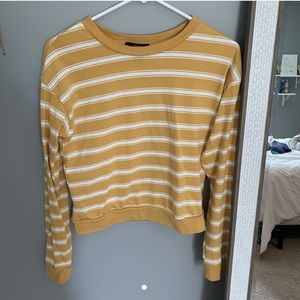 forever 21 yellow striped shirt